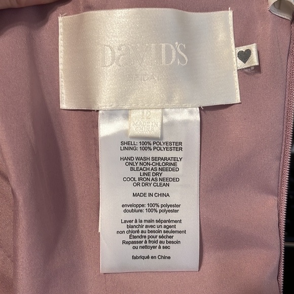David’s Bridal Bridesmaid Dress Size 12 - Picture 4 of 4